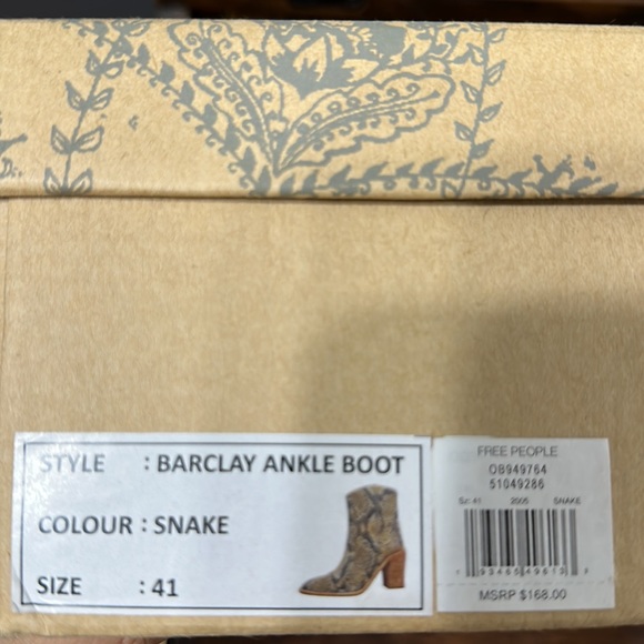 Free People Barclay Snakeskin Boots - Picture 5 of 5